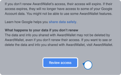 Screenshot of email from Google